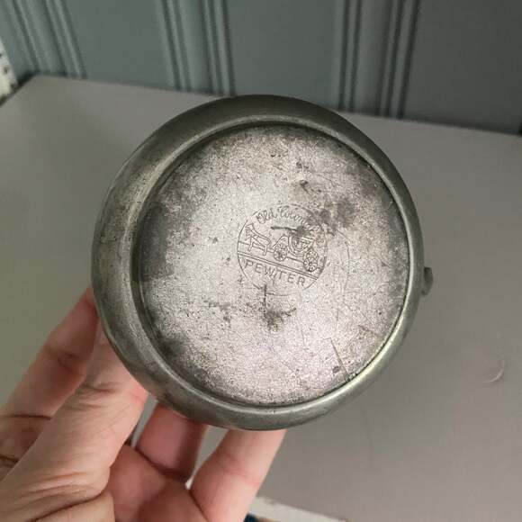 Vintage Old Colonial Pewter Creamer - good antique condition - Picture 3 of 5